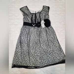 Vintage-Inspired Polka Dot Tulle Dress Old Navy XS 5